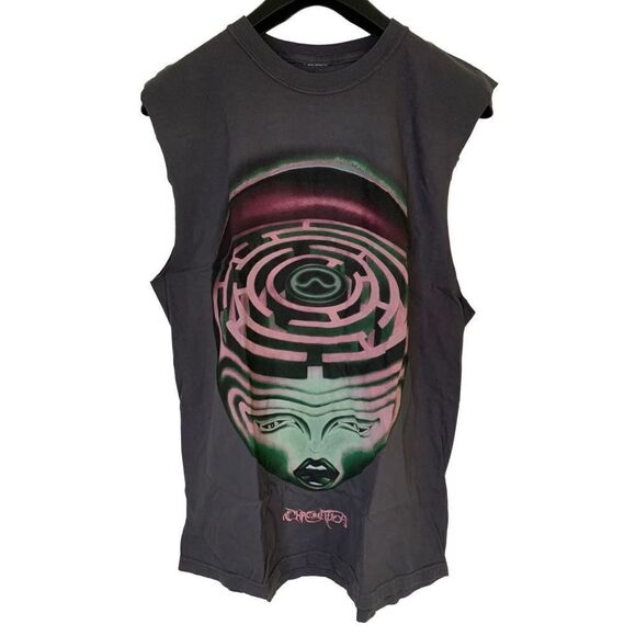 NEW Lady Gaga The Chromatica Ball tank top gray men's unisex size large - Picture 1 of 3